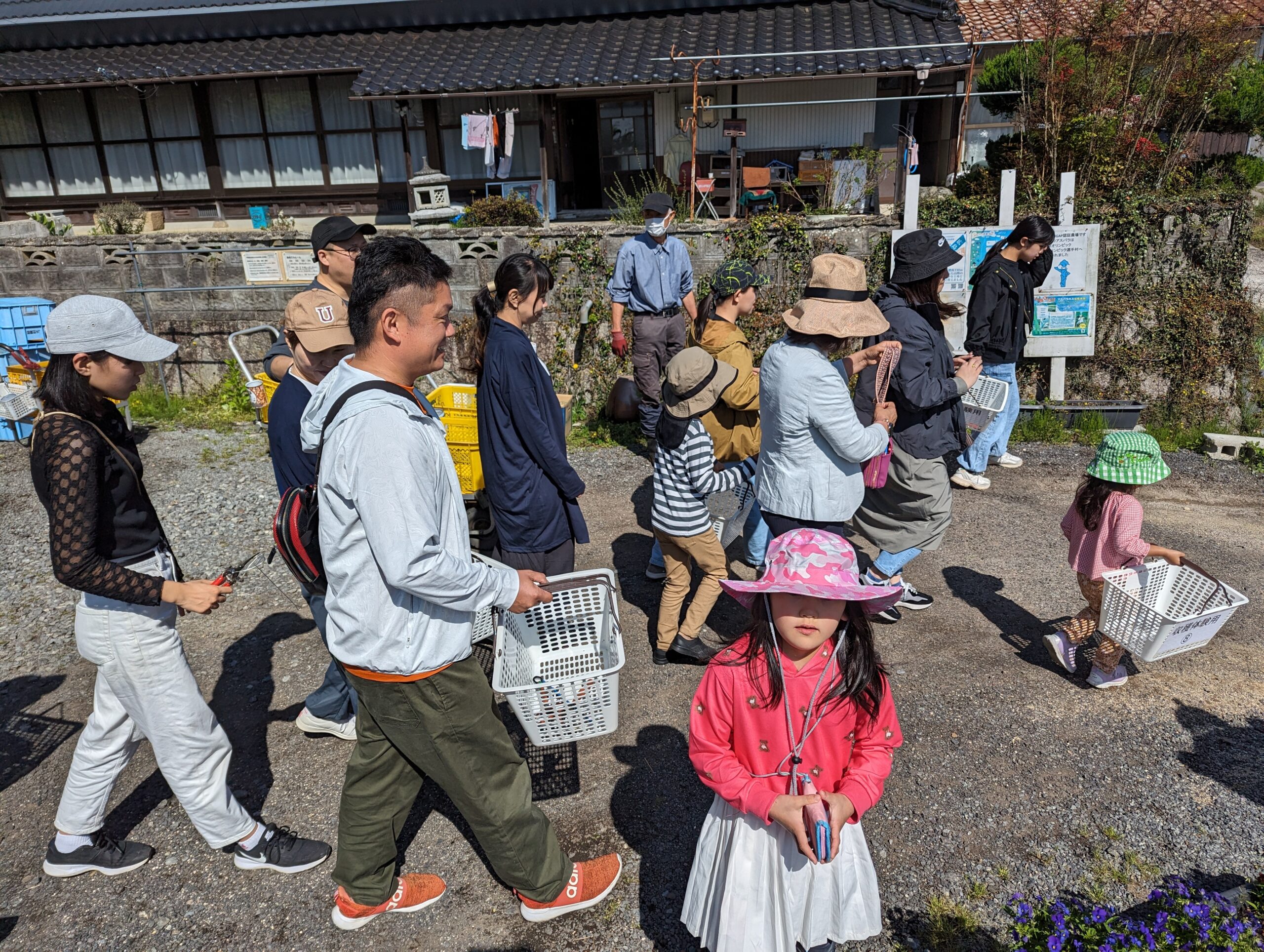 圃場（ほじょう）へ移動！